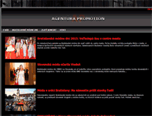 Tablet Screenshot of agentura-promotion.sk